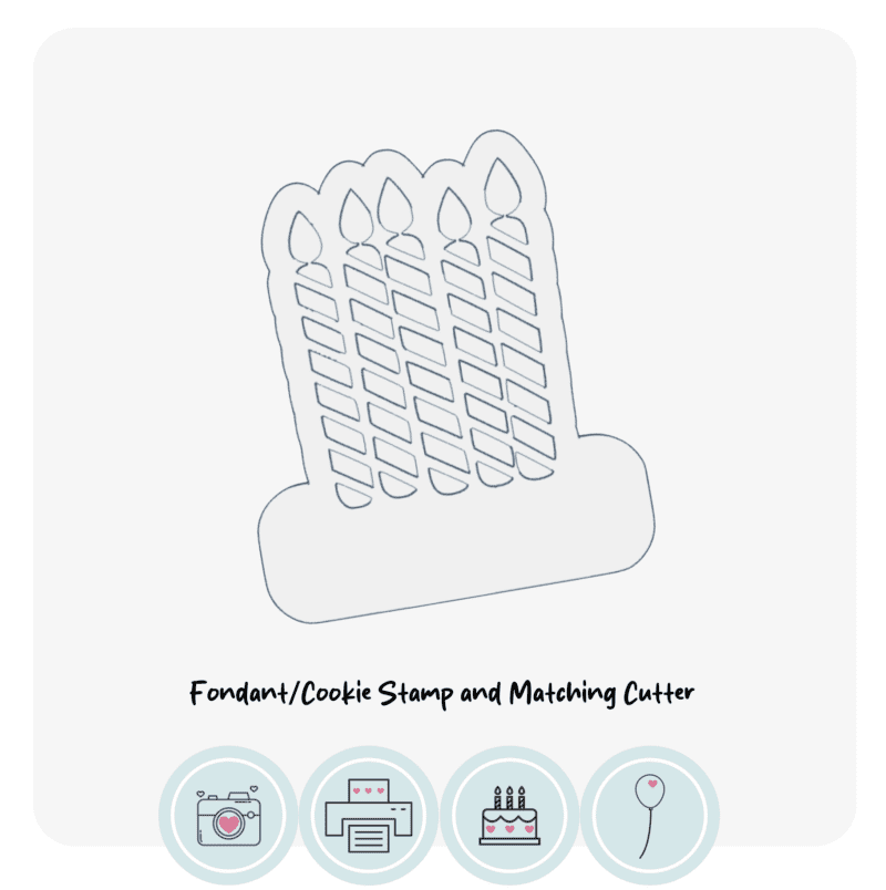 Party Candles Stamp and cutter